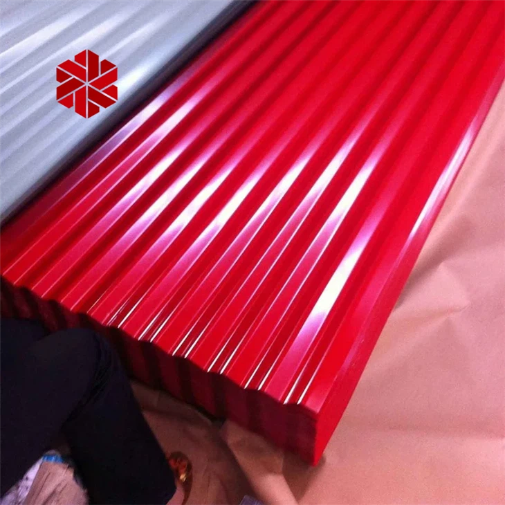 Red Corrugated Steel Roofing Sheet factory